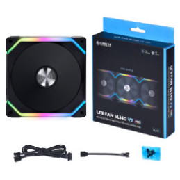 Lian Li Uni Fan SL V2 Tietokonekotelo Tuuletin 14 cm musta 1 kpl
