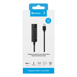 Sandberg 136-73 kuulokkeiden lisävaruste Ohjain