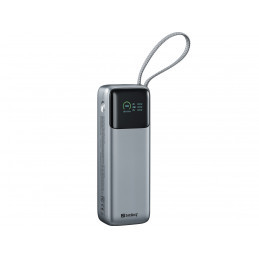 Sandberg 421-30 akku- ja paristolaturi Litium polymeeri (LiPo) 20000 mAh musta, Harmaa