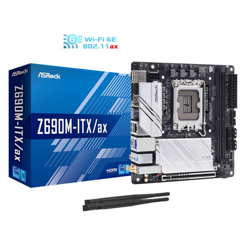 Asrock Z690M-ITX ax Intel Z690 LGA 1700 Mini ITX
