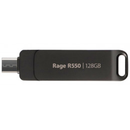 Patriot Memory Rage R550 USB-muisti 128 GB USB Type-A   USB Type-C 3.2 Gen 1 (3.1 Gen 1) musta