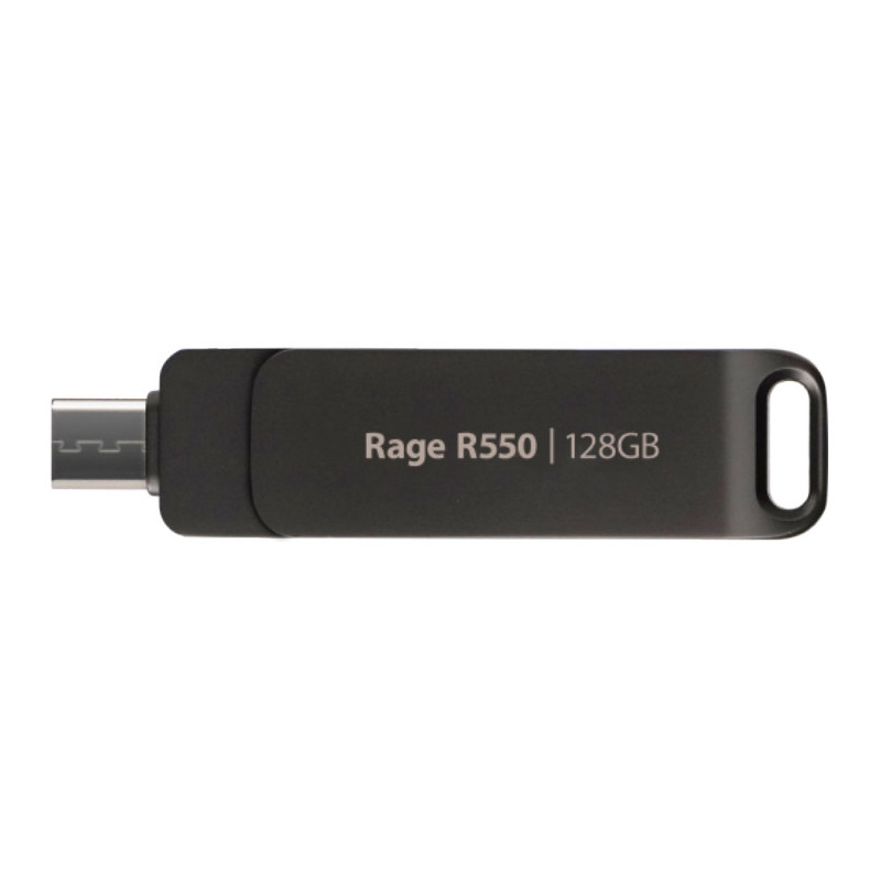 Patriot Memory Rage R550 USB-muisti 128 GB USB Type-A   USB Type-C 3.2 Gen 1 (3.1 Gen 1) musta