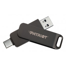 Patriot Memory Rage R550 USB-muisti 128 GB USB Type-A   USB Type-C 3.2 Gen 1 (3.1 Gen 1) musta