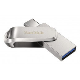 SanDisk Ultra Dual Drive Luxe USB-muisti 2 TB USB Type-A   USB Type-C 3.2 Gen 1 (3.1 Gen 1) Hopea