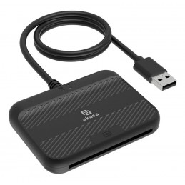 Akasa AK-CR-14BK älykortin lukijalaite Sisätila USB USB 2.0 musta