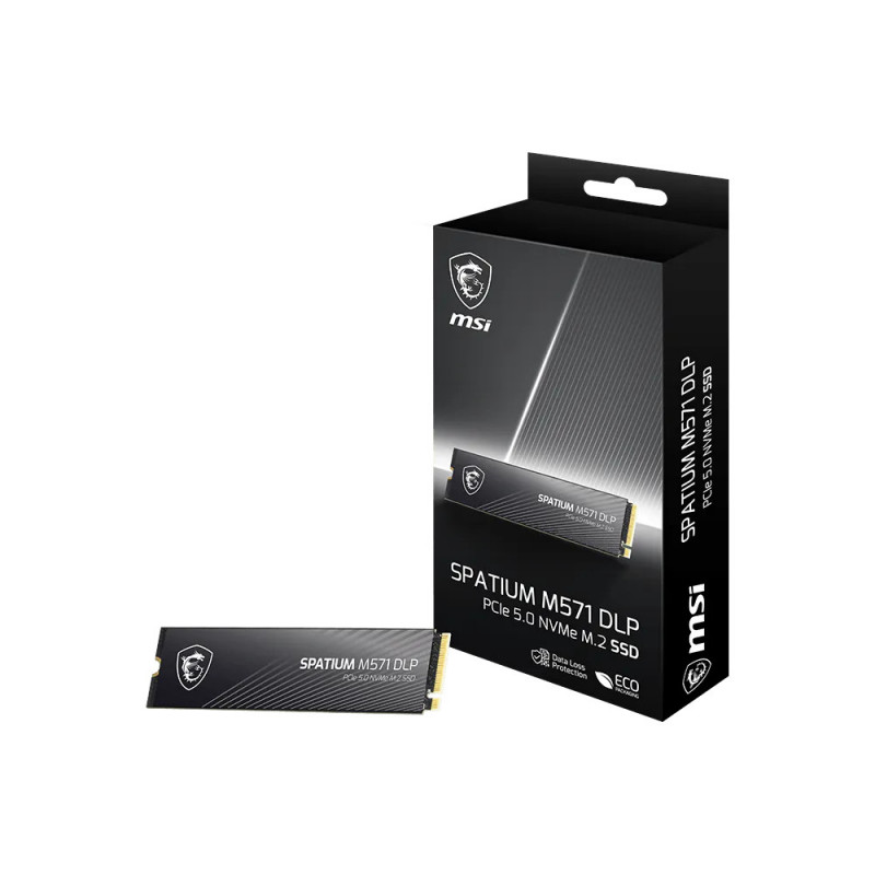 MSI SPATIUM M571 DLP PCIe 5.0 NVMe M.2 4T SSD-massamuisti 4 TB PCI Express 5.0 3D NAND
