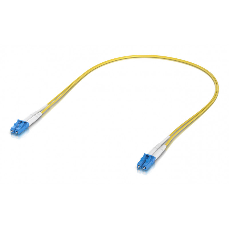 Ubiquiti UACC-OFC-S2-LULU-0.5M-50 InfiniBand- ja kuituoptiikkakaapeli 0,5 m LC LC LC Keltainen