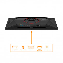 AOC G4 Q27G4ZD tietokoneen litteä näyttö 68,6 cm (27") 2560 x 1440 pikseliä Quad HD QD-OLED musta, Punainen