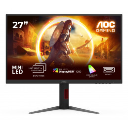 AOC G4 U27G4XM tietokoneen litteä näyttö 68,6 cm (27") 3840 x 2160 pikseliä 4K Ultra HD LED musta, Punainen