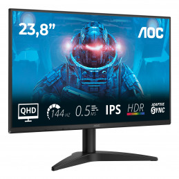 AOC B3 Q24B36X tietokoneen litteä näyttö 60,5 cm (23.8") 2560 x 1440 pikseliä Quad HD LED musta