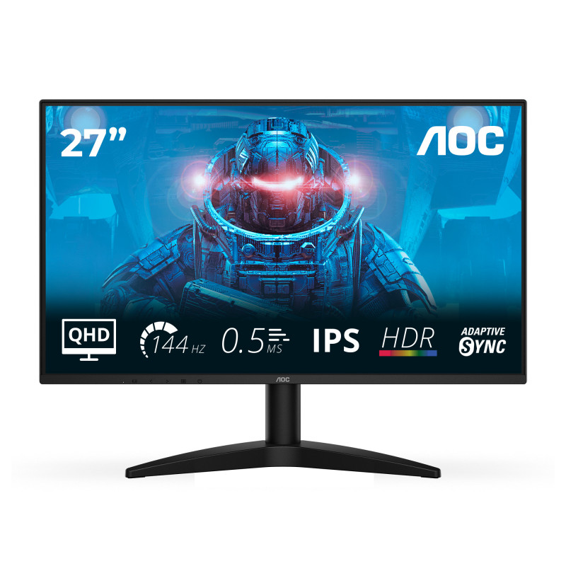 AOC B3 Q27B36X tietokoneen litteä näyttö 68,6 cm (27") 2560 x 1440 pikseliä Quad HD LED musta