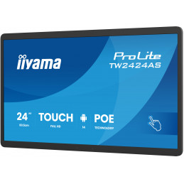 iiyama TW2424AS-B3P infonäyttö Interaktiivinen litteä paneeli 60,5 cm (23.8") Wi-Fi 450 cd m² Full HD musta Kosketusnäyttö
