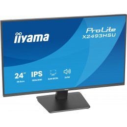 iiyama ProLite X2493HSU-B1 tietokoneen litteä näyttö 60,5 cm (23.8") 1920 x 1080 pikseliä Full HD LED musta