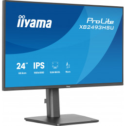 iiyama ProLite XB2493HSU-B1 tietokoneen litteä näyttö 60,5 cm (23.8") 1920 x 1080 pikseliä Full HD LED musta