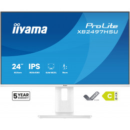 iiyama ProLite XB2497HSU-W1 tietokoneen litteä näyttö 60,5 cm (23.8") 1920 x 1080 pikseliä Full HD LED Valkoinen