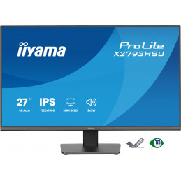 iiyama ProLite X2793HSU-B1 tietokoneen litteä näyttö 68,6 cm (27") 1920 x 1080 pikseliä Full HD LED musta