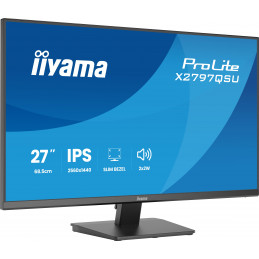iiyama ProLite X2797QSU-B1 tietokoneen litteä näyttö 68,6 cm (27") 2560 x 1440 pikseliä Quad HD LED musta
