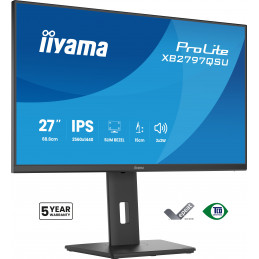 iiyama ProLite XB2797QSU-B1 tietokoneen litteä näyttö 68,6 cm (27") 2560 x 1440 pikseliä Quad HD LED musta