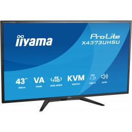 iiyama ProLite X4373UHSU-B2 tietokoneen litteä näyttö 108 cm (42.5") 3840 x 2160 pikseliä 4K Ultra HD LED musta