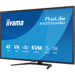 iiyama ProLite X4373UHSU-B2 tietokoneen litteä näyttö 108 cm (42.5") 3840 x 2160 pikseliä 4K Ultra HD LED musta