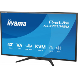 iiyama ProLite X4373UHSU-B2 tietokoneen litteä näyttö 108 cm (42.5") 3840 x 2160 pikseliä 4K Ultra HD LED musta