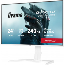 iiyama G-MASTER GB2471HSU-W1 tietokoneen litteä näyttö 60,5 cm (23.8") 1920 x 1080 pikseliä Full HD LED Valkoinen