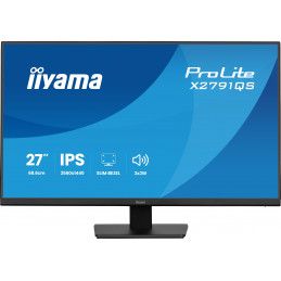 iiyama ProLite X2791QS-B1 tietokoneen litteä näyttö 68,6 cm (27") 2560 x 1440 pikseliä Quad HD LED musta