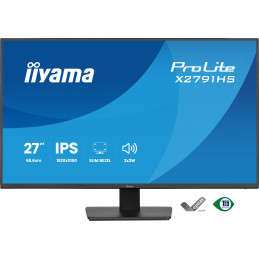 iiyama ProLite X2791HS-B1 tietokoneen litteä näyttö 68,6 cm (27") 1920 x 1080 pikseliä Full HD LED musta