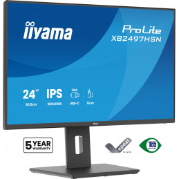 iiyama ProLite XB2497HSN-B1 tietokoneen litteä näyttö 60,5 cm (23.8") 1920 x 1080 pikseliä Full HD LED musta