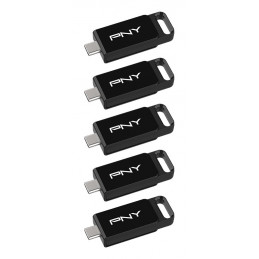 PNY Elite USB-muisti 64 GB USB Type-C 3.2 Gen 1 (3.1 Gen 1) musta