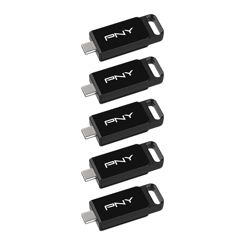 PNY Elite USB-muisti 64 GB USB Type-C 3.2 Gen 1 (3.1 Gen 1) musta