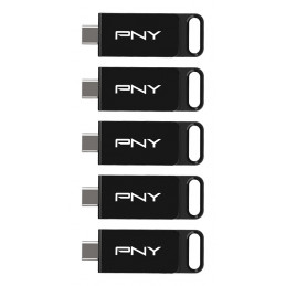 PNY Elite USB-muisti 64 GB USB Type-C 3.2 Gen 1 (3.1 Gen 1) musta