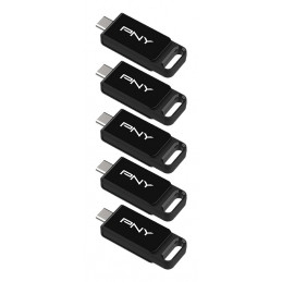 PNY Elite USB-muisti 64 GB USB Type-C 3.2 Gen 1 (3.1 Gen 1) musta