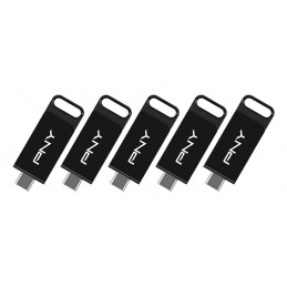 PNY Elite USB-muisti 64 GB USB Type-C 3.2 Gen 1 (3.1 Gen 1) musta
