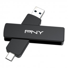 PNY DUO LINK V3 USB-muisti 1 TB USB Type-A   USB Type-C 3.2 Gen 1 (3.1 Gen 1) musta