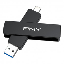 PNY DUO LINK V3 USB-muisti 1 TB USB Type-A   USB Type-C 3.2 Gen 1 (3.1 Gen 1) musta