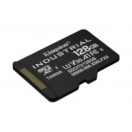 Kingston Technology 128GB microSDXC Industrial C10 A1 pSLC -kortti + SD-sovitin