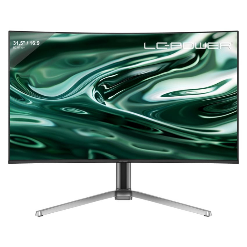 LC-Power LC-M32UCO tietokoneen litteä näyttö 80 cm (31.5") 3840 x 2160 pikseliä 4K Ultra HD QD-OLED Antrasiitti, musta