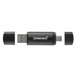 Intenso 3544490 USB-muisti 64 GB USB Type-A   USB Type-C 3.2 Gen 1 (3.1 Gen 1) musta