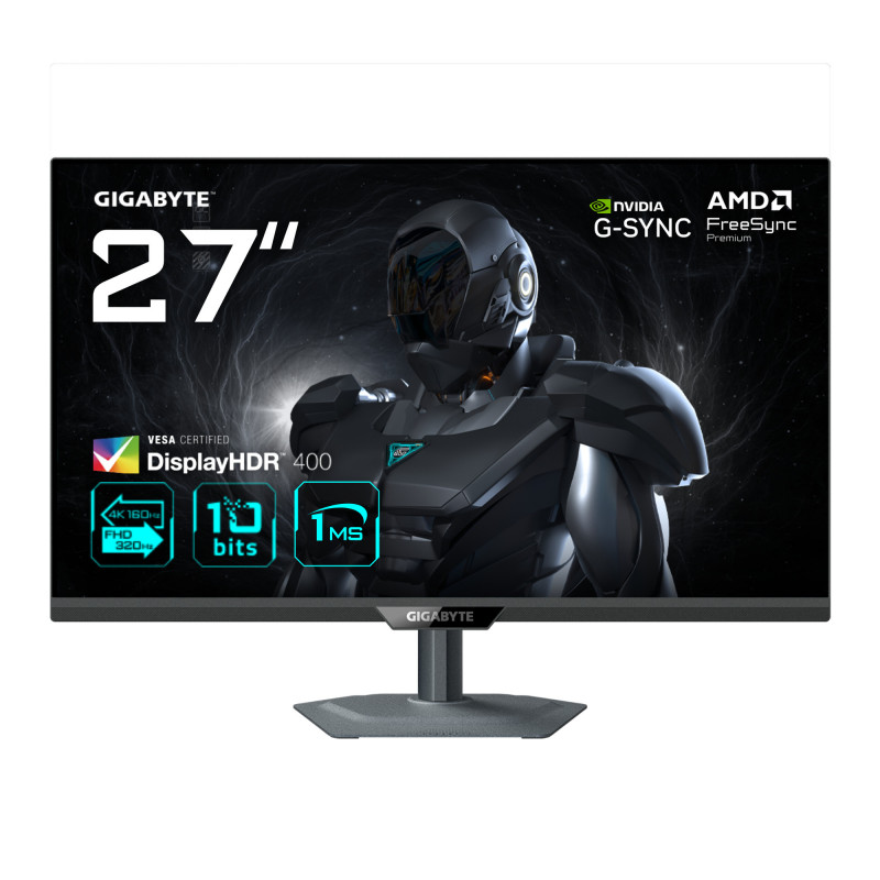 GIGABYTE G27U tietokoneen litteä näyttö 68,6 cm (27") 3840 x 2160 pikseliä 4K Ultra HD LED musta
