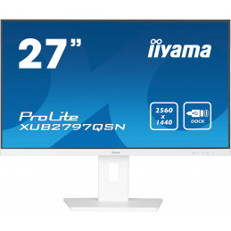 iiyama G-MASTER XUB2797QSN-W2 tietokoneen litteä näyttö 68,6 cm (27") 2560 x 1440 pikseliä Quad HD LED Valkoinen