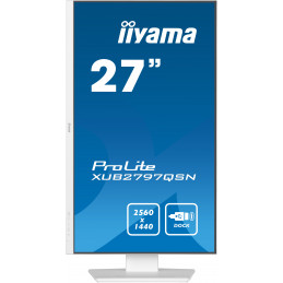 iiyama G-MASTER XUB2797QSN-W2 tietokoneen litteä näyttö 68,6 cm (27") 2560 x 1440 pikseliä Quad HD LED Valkoinen