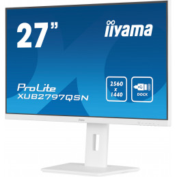 iiyama G-MASTER XUB2797QSN-W2 tietokoneen litteä näyttö 68,6 cm (27") 2560 x 1440 pikseliä Quad HD LED Valkoinen