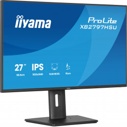 iiyama ProLite XB2797HSU-B1 tietokoneen litteä näyttö 68,6 cm (27") 1920 x 1080 pikseliä Full HD LED musta