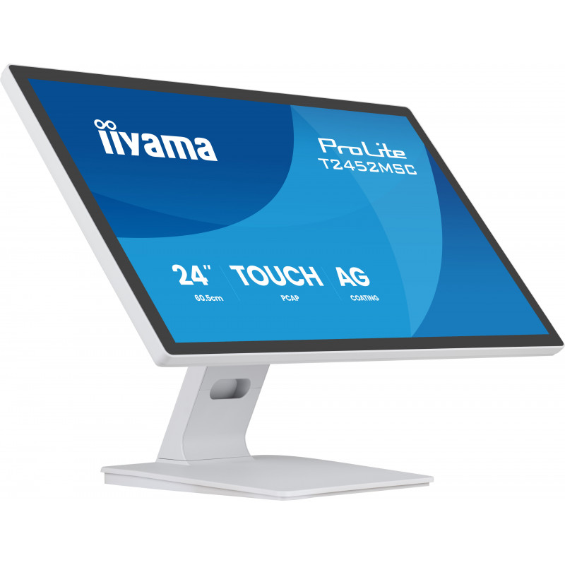 iiyama ProLite T2452MSC-W1AG tietokoneen litteä näyttö 60,5 cm (23.8") 1920 x 1080 pikseliä Full HD LED Kosketusnäyttö Valkoinen