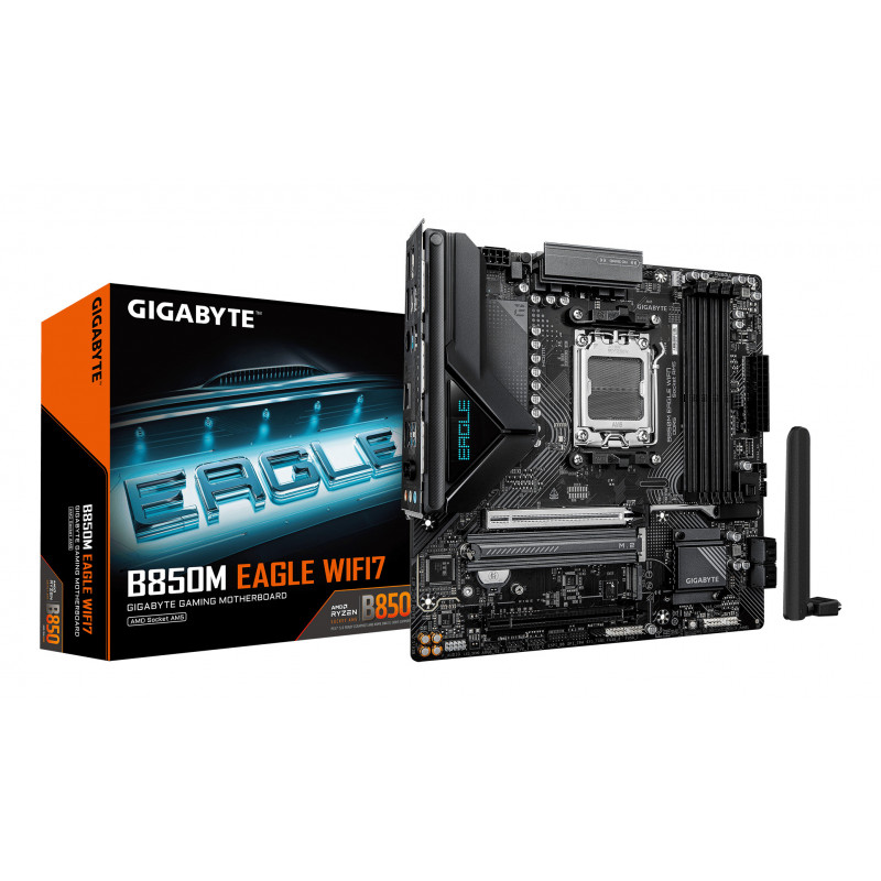 GIGABYTE B850M EAGLE WIFI7 AMD B850 Pistoke AM5 mikro ATX