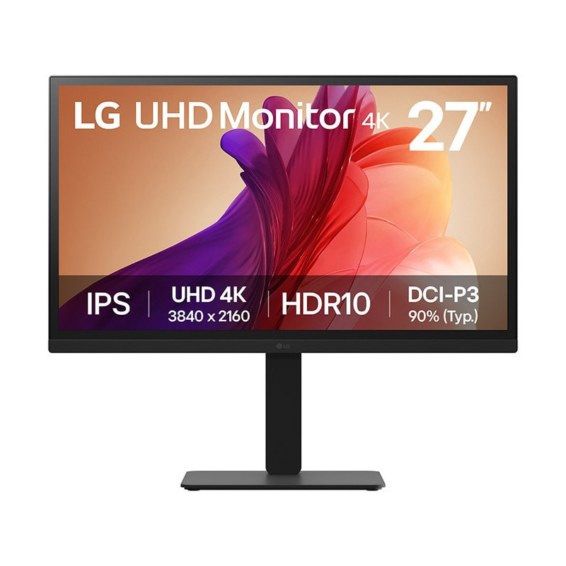 LG 27BA45U-B tietokoneen litteä näyttö 68,6 cm (27") 3840 x 2160 pikseliä 4K Ultra HD musta