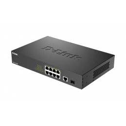 D-Link DGS-1010MP E verkkokytkin Hallitsematon L2 Gigabit Ethernet (10 100 1000) Power over Ethernet -tuki 1U musta