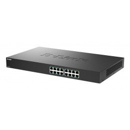 D-Link DMS-1016 Hallitsematon L2+ 2.5G Ethernet (100 1000 2500) musta