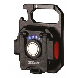 XCell Work Square musta, Harmaa Klipsillinen taskulamppu LED